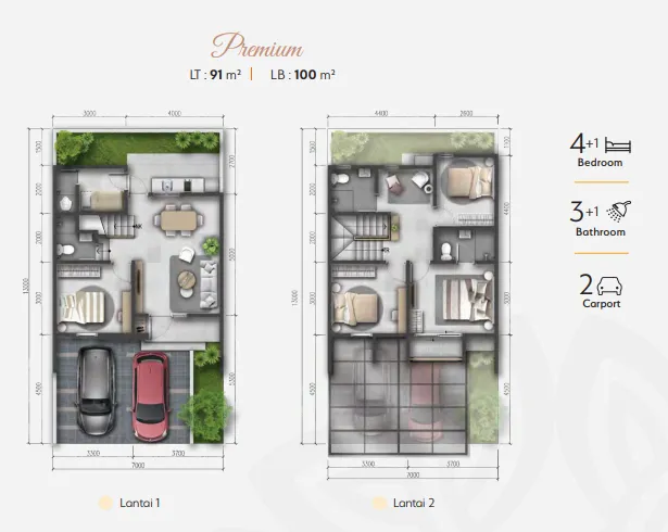 Floor plan for Cherry L7 Premium