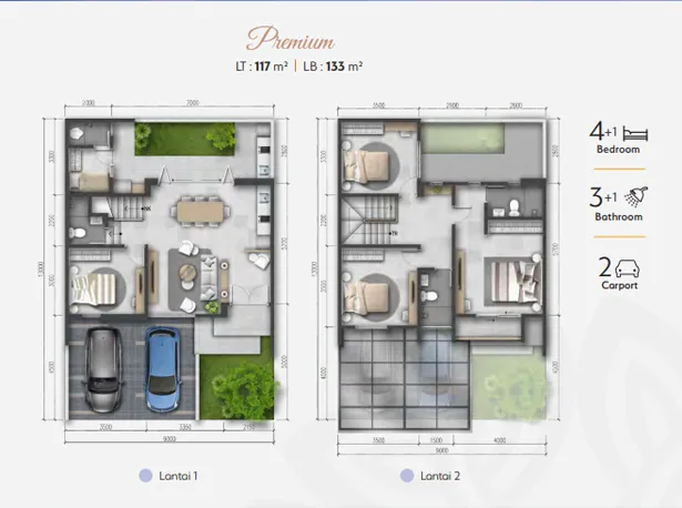 Floor plan for Mahogany L9 Premium
