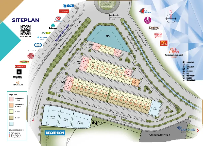 Crystal Boulevard Site Plan - Commercial Unit Layout