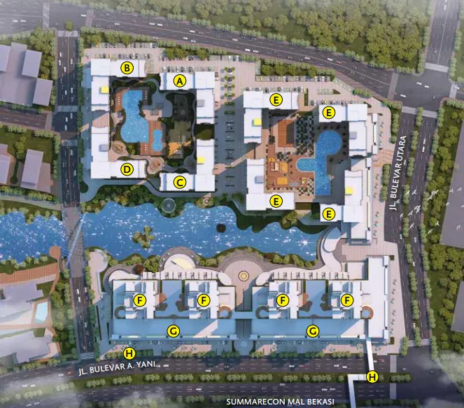 THE SPRINGLAKE Site Plan - Summarecon Bekasi