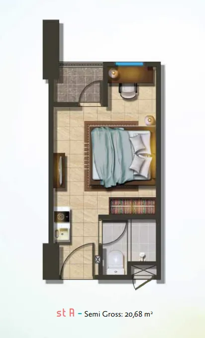 Floor plan for Studio